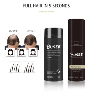 Kit <span class=keywords><strong>Coiffure</strong></span> 3 Pièces : Spray Fixant Poudre Maintien, Applicateur <span class=keywords><strong>de</strong></span> Fibres Capillaires & Fibres Capillaires Épaississantes Kératine 10 Couleurs Instantanées - Product Image 4