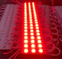Módulo LED 2835 Impermeable IP68, DC12V, 3 LED, 1.5W, 63*13mm, para Publicidad Exterior