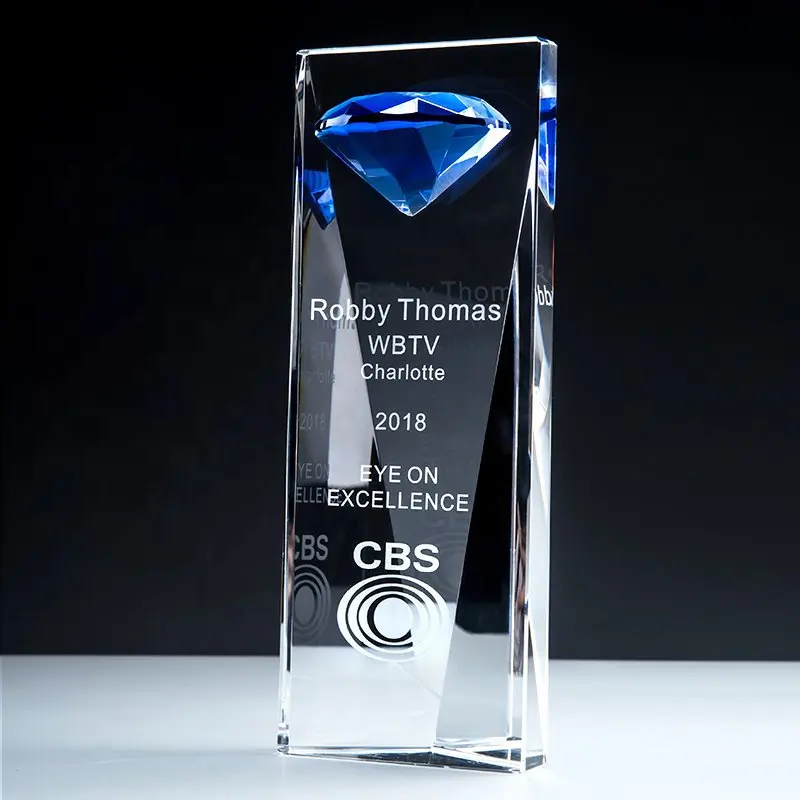 FS di Alta qualità Del Diamante Top Trofeo Di Cristallo Premi Tazza di Incoraggiare Souvenir per il Campione di Trasporto di Goccia