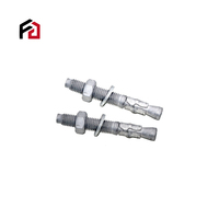 Chevilles d'expansion en acier zingué à chaud, ancrage à coin, diamètre 76 mm, capacité 400 MPa, revêtement TiCN