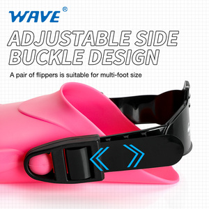 Wave-aletas profesionales de talón abierto, ajustables, para entrenamiento, <span class=keywords><strong>buceo</strong></span> y natación - Product Image 5
