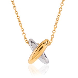 Collier en acier titane coloré avec pendentif géométrique pour femme, bijoux à porter au quotidien - Product Image 5