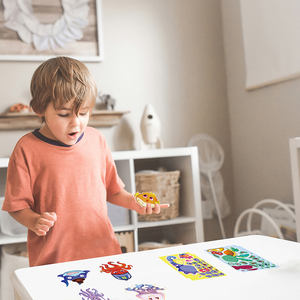 Pegatina de animales personalizada Kawaii de alta calidad, 8 Uds., juego de pegatinas decorativas originales con cara de criatura marina - Product Image 5