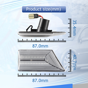 Luce indicatore di direzione lampada lampeggiatore laterale trasparente lente LED luce di posizione laterale per <span class=keywords><strong>Opel</strong></span> Vectra C 2002-2008/<span class=keywords><strong>Signum</strong></span> 2003-2008 - Product Image 5