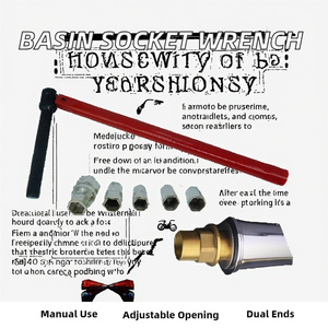 Llave Universal Métrica para Lavabos, Grifos y Tuberías de Agua, Kit de Tuercas de Fontanería de 8-13 mm, Herramienta de Instalación de Grifos para Bricolaje - Product Image 2