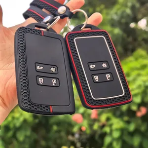 <span class=keywords><strong>Porte</strong></span>-clés en Silicone, housse de <span class=keywords><strong>clé</strong></span> de voiture pour Renault Captur Koleos Kadjar Arkana Megane <span class=keywords><strong>Dacia</strong></span> Duster Sandero Stepway - Product Image 3