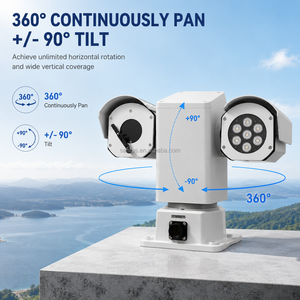 IP67 ความเร็วสูง 360 องศา °   กล้องมองกลางคืนแบบต่อเนื่อง IR ซูม 30 เท่า ติดตั้งบนหลังคารถแบบ PTZ - Product Image 2