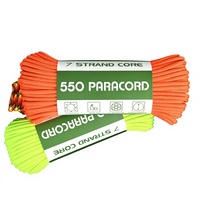 Cordon en paracorde 550 de 4 mm à 7 brins en polyester, 31 m, haute résistance, tressé, pour le camping en plein air