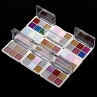 Palette de 6 couleurs de poudre chromée miroir solide, pigment métallique pour ongles, logo personnalisé, vente en gros en vrac, emballage OEM pris en charge