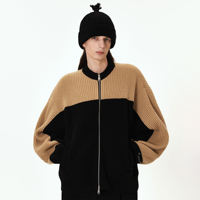 Designer personnalisé pour femmes Dolor Block lâche Long cardigan en tricot côtelé vente chaude en gros pull de vêtements d'extérieur d'hiver