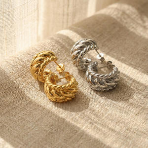 Pendientes colgantes de moda, joyería de moda para mujer, pendientes de joyería fina, pendientes de acero inoxidable chapados en oro, bisutería, joyería moderna. - Product Image 1
