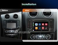 Lecteur DVD de voiture Android 16 de 7 pouces pour Mercedes ML W164 GL X164 2005-2012, CarPlay sans fil, Android Auto, DSP, 4G, Octa Core, IPS