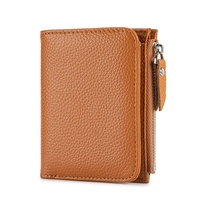 Portefeuille en cuir véritable de vachette, style mode, petite pochette à poignet, vente en gros