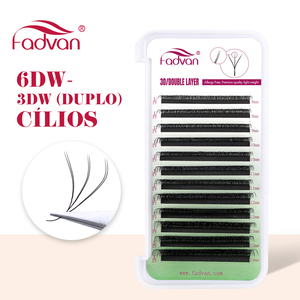 W hình dạng lông mi mở rộng 3D 4D 5D thoải mái khối lượng mới W Lash mở rộng 6D Lông mi giả tự nhiên YY người hâm mộ W phong cách lông mi - Product Image 3