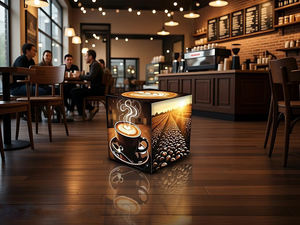 Boîte à lumière 3D SEG en tissu portable à assemblage facile, imprimée sur mesure, cadre en aluminium rectangulaire, affiche décorative rétroéclairée par LED sur 6 faces - Product Image 2