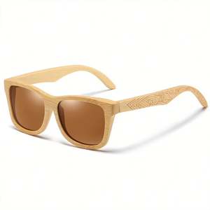 Lunettes de soleil en bois naturel faites à la main pour hommes et femmes, mode luxe 2022, lunettes de soleil en bambou polarisées - Product Image 6