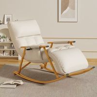 Fauteuil à Bascule Moderne pour Salon et Détente, Confortable avec Structure Métallique, Vente en Gros de Meubles de Chambre - Chaise Longue Pliante