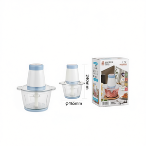 Picadora de carne NJRZ01 con tazón de vidrio de 1.5L, 400W, parada automática, para uso en la cocina - Product Image 1