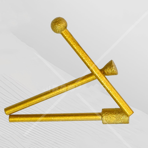 卸売10個セット金メッキダイヤモンド研磨棒ハンドル付き電動グラインダー工具、翡翠彫刻研磨ヘッド用 - Product Image 3