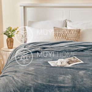 Juego de Manta matrimonial gris suave y acogedor de 400 hilos, ropa de cama para venta al por mayor - Product Image 3