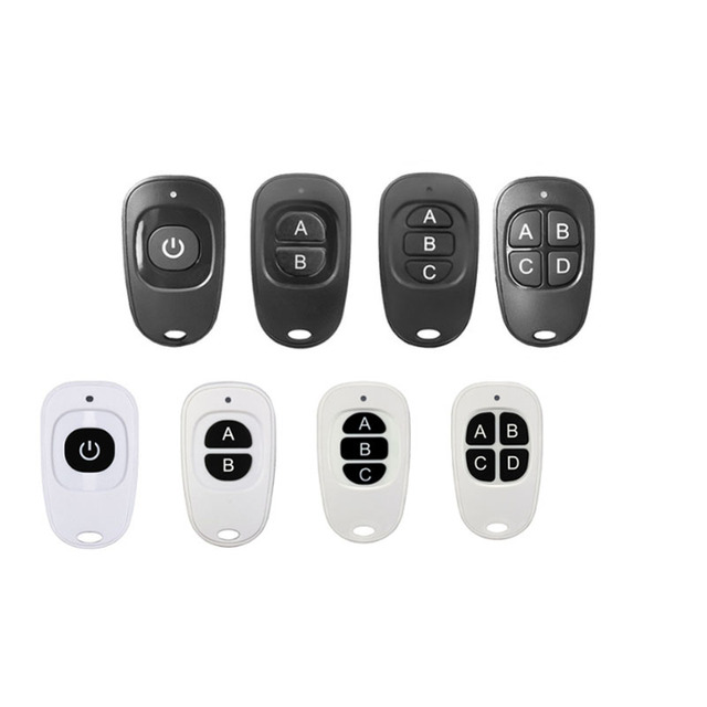 Duck Egg 1234 Key Learning Code Wireless 433Mhz Remote Control for AC Garage Gate-Receiver Box Included