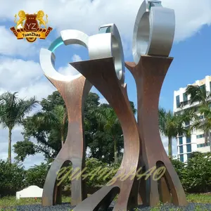 Outdoor City Square Art Sculpture Customized Contemporary Stainless Steel Garden Sculpture