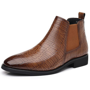 Chaussures hautes de style britannique pour hommes, pour tenues de soirée, bottes Chelsea, bottes Chukka pour hommes - Product Image 1