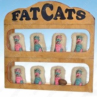Fat Cats Jeu de Carnaval, Jeu de Fête 'Knock Party', Location pour Événements, Divertissement Familial, Équipement de Jeux Extérieurs pour Enfants, Matériau en Fibre