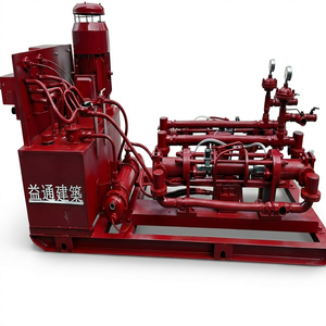 Máquina de inyección de lechada de doble bomba accionada eléctricamente, motor de 11 kW, 48 l/min por bomba, bomba de lechada de alto flujo - Product Image 3