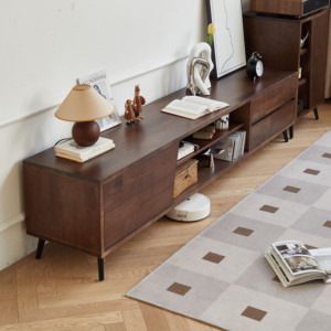 Nhà máy đồ nội thất nhà gỗ giao diện điều khiển dài <span class=keywords><strong>TV</strong></span> đứng hiện đại sang trọng đặt <span class=keywords><strong>TV</strong></span> tủ cho phòng khách - Product Image 5