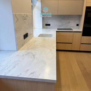 Plaques de surface solide en acrylique blanc modifié de haute qualité, comptoir <span class=keywords><strong>Dekton</strong></span> 6X2440X760mm - Product Image 1
