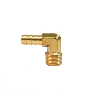 Conector de latón en forma de codo de 1/2 pulgada de diámetro interior, duradero, para plomería de agua - Product Image 1