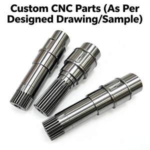Eje de Transmisión de Precisión con Ranuras, Mecanizado por CNC, de Acero Aleado 42CrMo, Componente de Eje de Transmisión Hueco - Product Image 1