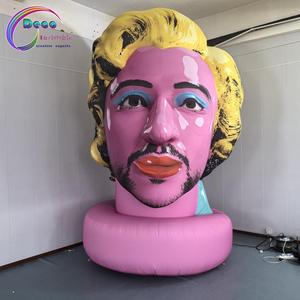 <span class=keywords><strong>Sculpture</strong></span> géante gonflable en forme <span class=keywords><strong>de</strong></span> tête <span class=keywords><strong>de</strong></span> star <span class=keywords><strong>de</strong></span> cinéma, décoration pour événements, parcs à thème, centres commerciaux, spectacles - Product Image 3