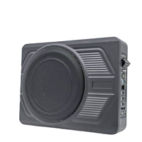 Subwoofer 10 pouces pour voiture, audio actif, fin, sous le siège, 12V, amplificateur intégré, klaxon portable, fabricant OEM, prix d'usine