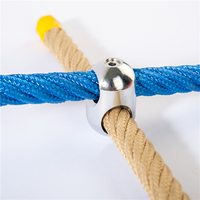 Aire de jeux Escalade Corde Connecteur 16Mm Renforcé Accessoires Croix Connecteurs Avec Vis En Aluminium Net Pour