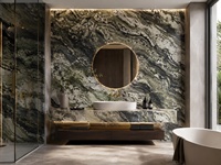 Dalle de marbre Twilight Dedalus pour murs décoratifs de luxe, comptoirs et projets d'aménagement intérieur d'hôtels, découpe sur mesure
