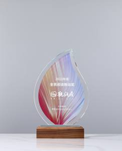 Excellente reconnaissance de prix progressive Trophées en bois massif Médailles et plaques Couleur cristal Imprimé Belle <span class=keywords><strong>gravure</strong></span> Souvenir - Product Image 5