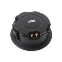 PA Smart Home Audio Noir 40W à 8 Ohm Mini Haut-parleur de plafond haute performance de 3 pouces avec double tweeter et radiateur passif