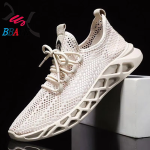 Zapatillas de malla de moda para hombre Nuoyiron Shoes Factory, color blanco. - Product Image 3