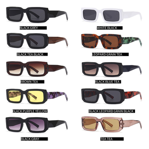 2023 Luxury Rectangle Women Vintage Square Men Shades occhiali da sole per uomo occhiali da sole firmati fornitore d'oro di marca di alta qualità - Product Image 3