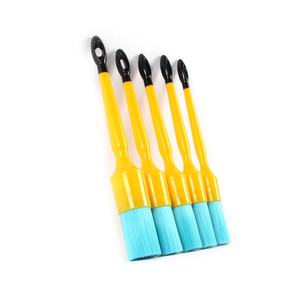 AUTO TIGER il nuovo set da 5 pezzi PBT Blue hard wire spazzola per la pulizia esterna dell'auto spazzola per <span class=keywords><strong>capelli</strong></span> spazzola per dettagli dell'auto per i dettagli della cura dell'auto - Product Image 1