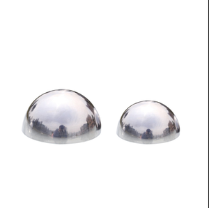 Espejo Pulido Metal Media Bola SS304 SS201 Hueco Grande Acero Hemisferio Bola de acero inoxidable - Product Image 2