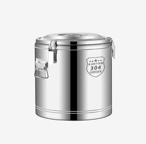 DFC Thermos en acier inoxydable, baril épaissi hermétique, pot isotherme pour maintenir la température, seau de stockage alimentaire sans robinet - Product Image 3