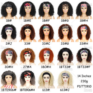 Perruque bandeau synthétique bouclée <span class=keywords><strong>courte</strong></span> <span class=keywords><strong>afro</strong></span> crépue, aspect naturel, sans colle, pour femmes, usage quotidien et fêtes - Product Image 5