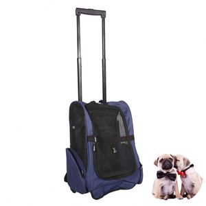 Havayolu onaylı seyahat yürüyüş 4-In-1 Pet tekerlekler ile seyahat sırt çantası köpek taşıyıcı - Product Image 2
