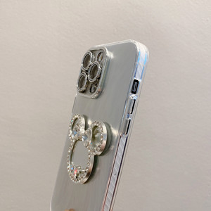 <span class=keywords><strong>Coque</strong></span> de téléphone en TPU brillant miroir à paillettes pour <span class=keywords><strong>iPhone</strong></span> 16 Pro Max Style coréen Ins luxe couverture de téléphone à la mode pour femmes pour 15 14 13 12 11 - Product Image 4