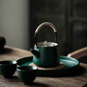 Shangyan Ceramic <b>Tea</b> <b>Set</b> One Pot Four <b>Cups</b> Portable Kung Fu <b>Tea</b> <b>Set</b> For Travel And Office Use - Product Image 2