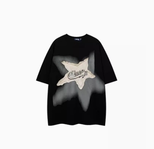 TシャツビンテージコットンTシャツ男性用オーバーサイズカスタムユニセックス特大プリントTシャツ夏 - Product Image 1