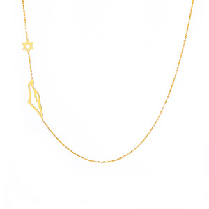 Haute Qualité Mince Chaîne Montagne Pendentif Collier En Acier Inoxydable Plaqué Or <span class=keywords><strong>Carte</strong></span> Charme Collier pour Femmes - Product Image 5